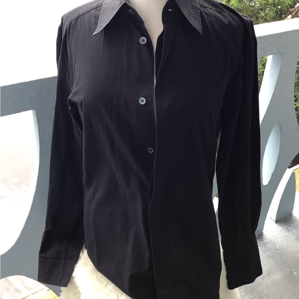 Dolce & Gabbana French Cuff Long Sleeve Button Down Top Shirt Size 34
